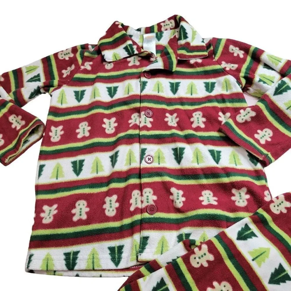 Gymboree Christmas Gingerbread pajamas S5/6